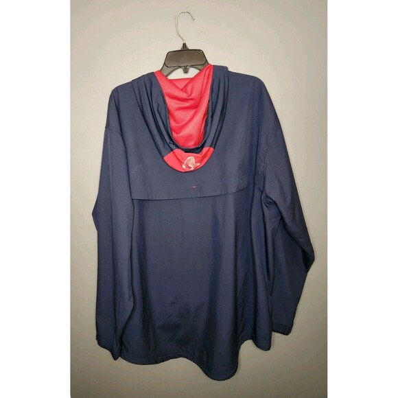 VTG Nike Team Boston Red Sox Windbreaker Jacket Men's XL 1/2 Zip Pullover Vented - Picture 2 of 10